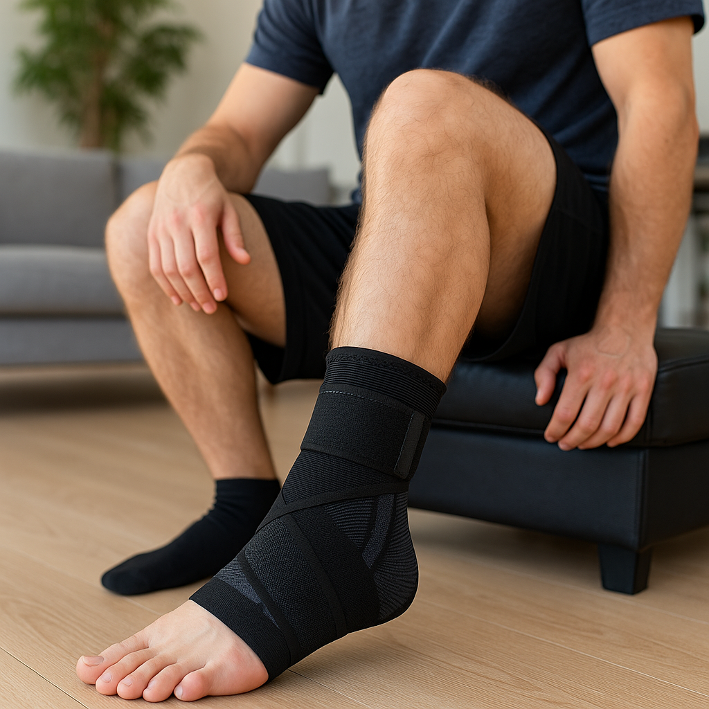 Ankle Relief | Adjustable Compression Brace For Foot Support